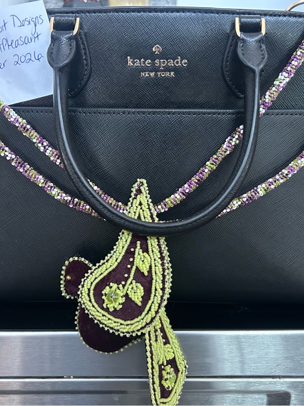 Iroquois Beaded Whimsy Bird Handbag Jewelry
